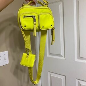 STEVE MADDEN Neon Yellow Purse